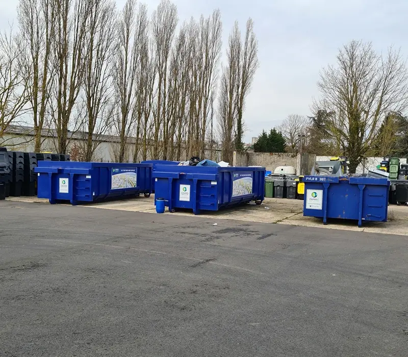 Image Service dédié aux Communes : Accès à la benne rue des Longs Sillons à Coulommiers