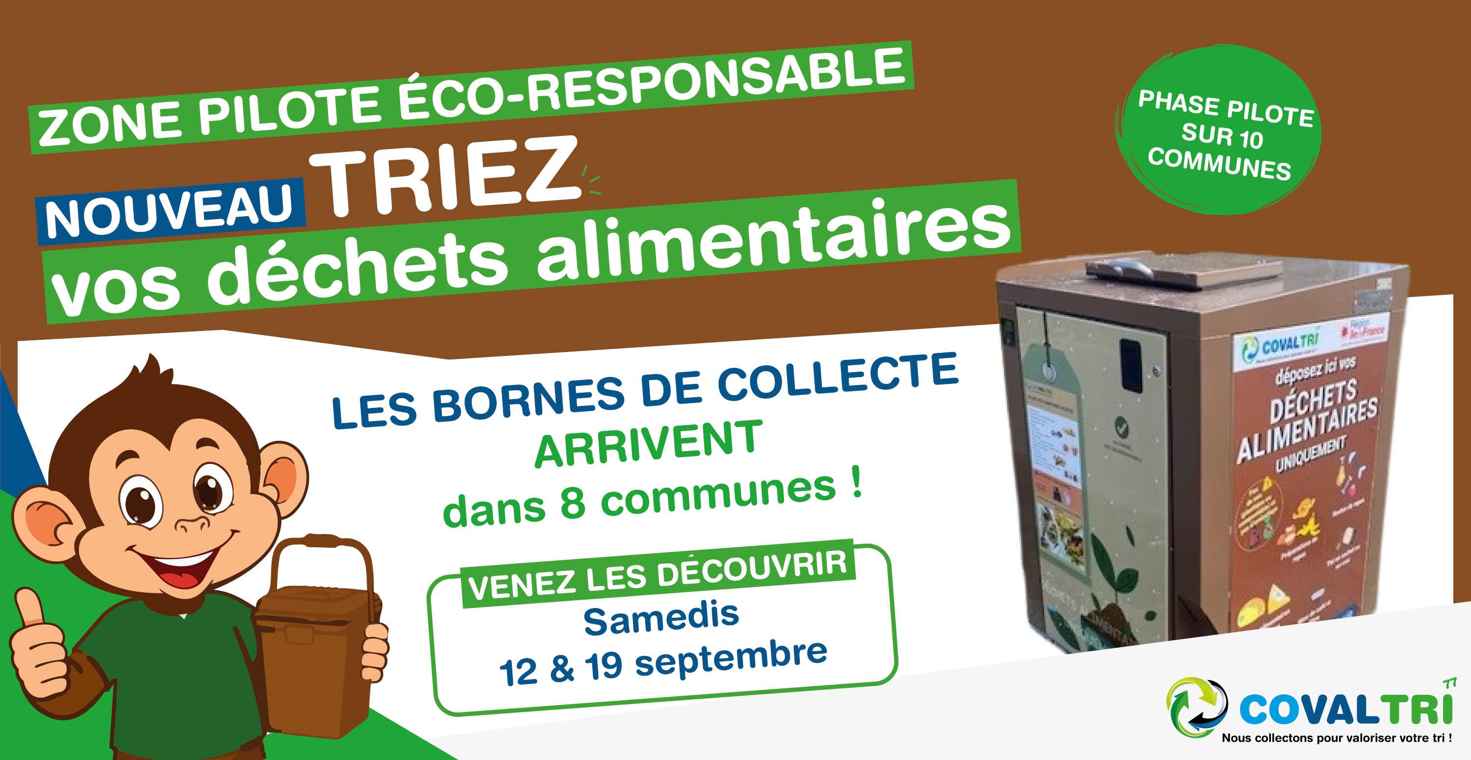 Zone pilote éco-responsable : de nouvelles bornes pour trier les déchets alimentaires